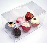 Clear cupcake boxes