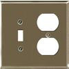 Traditional Brushed Nickel Toggle / Duplex