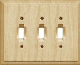 Traditional Unfinished Wood Triple Toggle