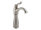 Leland Single Handle with Riser Lavatory Faucet, Stainless Steel Finish