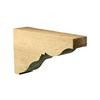 7-3/8 Inch x 18-3/4 Inch x 33-3/4 Inch Unfinished Wood Grain Texture Composite Corbel
