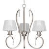 Dazzle Collection 3-light Brushed Nickel Chandelier