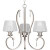 Dazzle Collection 3-light Brushed Nickel Chandelier