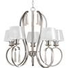 Dazzle Collection 5-light Brushed Nickel Chandelier