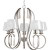 Dazzle Collection 5-light Brushed Nickel Chandelier