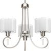 Invite Collection 3-light Brushed Nickel Chandelier