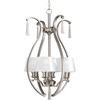 Dazzle Collection 4-light Brushed Nickel Foyer Pendant