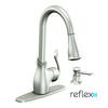 Boutique 1 Handle Kitchen Faucet with Matching Pulldown Wand and Soap Dispenser - Spot Resist Stainless Finish