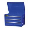 27 Inch 3 drawer Top Chest, Blue