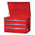 27 Inch 3 Drawer Deep Top Chest, Red