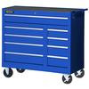 42 Inch 9 drawer Cabinet Blue