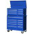 42 Inch 16 drawer Chest and Cabinet, Blue