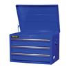 27 Inch 3 Drawer Deep Top Chest, Blue