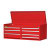 54 Inch 7 drawer Top Chest, Red
