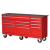 73 Inch 11 drawer cabinet, Red