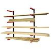 6 Shelf Wood Rack Organizer