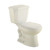 High Efficiency Premier Two Piece All In One 1.28 Gal. Rond Bowl Toilet in Bone