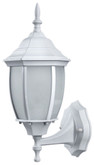 Hayden 1 Light White Wall Lantern, Frosted Glass