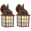 Colton 1 Light ORB Wall Lantern - Twin Pack, Frosted Glass