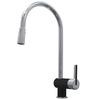 Rita, Pull Out, Dual Spray Faucet, Chrome/Anthracite