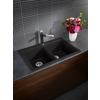 Alta, Pull Out, Dual Spray Faucet, Chrome/Anthracite