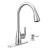 Haysfield 1 Handle Pulldown Kitchen Faucet with Soap - Chrome Finish