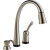 Delta Pilar Pull-Down Kitchen Faucet With Soap Dispenser - Stainless Steel