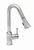 Pekoe Single-Handle Pull-Down Sprayer Kitchen Faucet in Polished Chrome