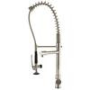 Single Handle Pull Down Kitchen Faucet Commercial Style Pre-rinse in Stainless Steel