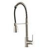 Single Lever Pull Down Kitchen Faucet in Stainless Steel