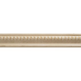 White Hardwood Embossed Bead Colonial Trim 3/8 x 1-1/4 - Sold Per 6 Foot Piece
