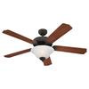 52 Inch Indoor Misted Bronze Fluorescent Ceiling Fan