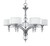 Bayonne Collection 6-Light Brushed Nickel Chandelier