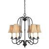 Brondy Collection 6-Light Chandelier in Aged Ebony