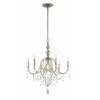 Collana Collection 6 Light Silver Leaf Chandelier