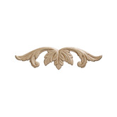 Embossed Acanthus Wood Ornament 2-7/16 x 9 - 1 Piece Per Card