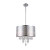 PIERA 4 Light Chrome Chandelier with Crystal Drops