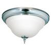 Montpelier Bath Collection 2-Light Flush-Mount Chrome Ceiling Fixture