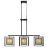 Hilden Collection 9-Light 120 in. Hanging Aged Bronze Island Light