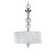 Bayonne Collection 3-Light 120 in. Hanging Brushed Nickel Inverted Pendant
