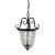 Cardiff Collection 3-Light Hanging Pendant in Rust with Seedy Glass