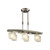 Contemporary Beauty 6 Light Pendant with Frost Glass and Satin Nickel Finish