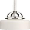 Torque Collection 1 Light Brushed Nickel Mini-Pendant