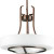 Torque Collection 3 Light Copper Bronze Foyer Pendant