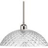 Entice Collection 1-light Polished Nickel Pendant