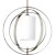 Equinox Collection 1-light Polished Nickel Pendant