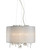 Demoya Collection 5 Light Chrome Convertible Pendant Flushmount