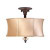 Chambord Collection 3-Light Semi-Flush Mount Weathered Copper Ceiling Fixture