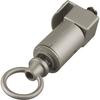 Brushed Nickel Track Accessory, Fixture Adapter