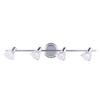 DAX 4 Light Chrome Track Light with Clear Glass